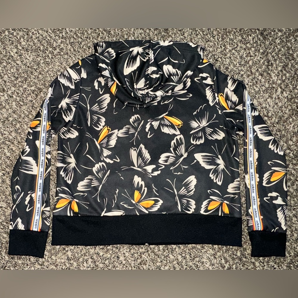 Women’s Adidas x Farm Rio Butterfly Print Track Jacket size Large - Picture 2 of 6
